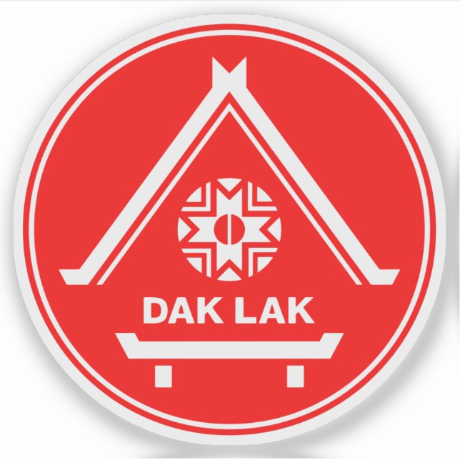 Adesivo O emblema da província de Dak Lak (Frente)