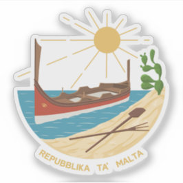 Adesivo O emblema da República de Malta (1975-1988)