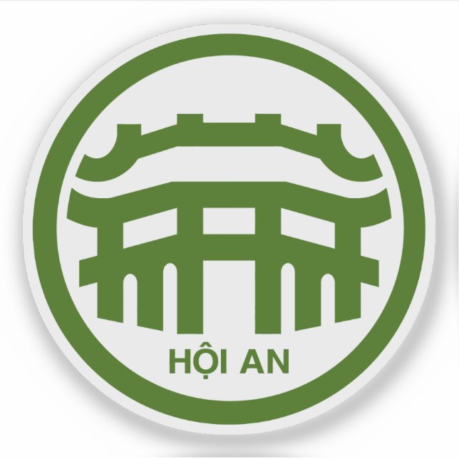 Adesivo O emblema de Hoi An, Vietnã (Frente)