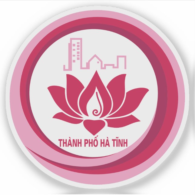 Adesivo O emblema de Thành Phdebà Tinh, Vietname (Frente)
