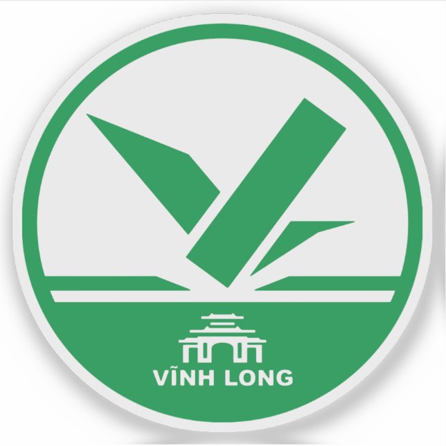 Adesivo O emblema de Vinh Long, Vietname (Frente)