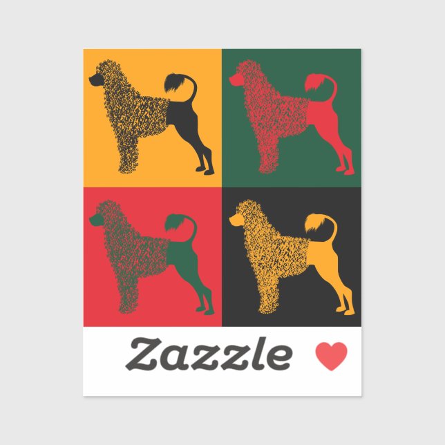 Adesivo O esperto cão-d'água português (Folha)