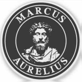 Adesivo O Excelente Stoic Marcus Aurelius (branco)