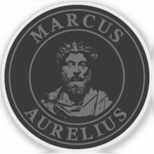 Adesivo O Excelente Stoic Marcus Aurelius (cinza)