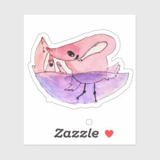 Adesivo O Flamingo Dançante