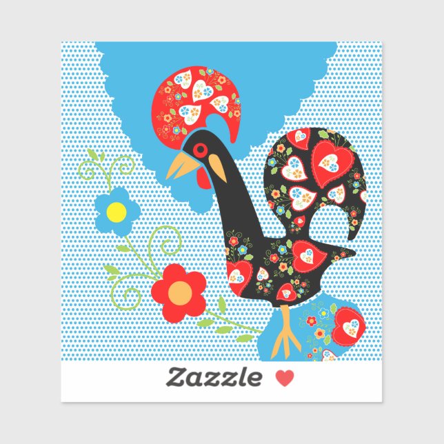 Adesivo O Galo Português de Barcelona (Folha)