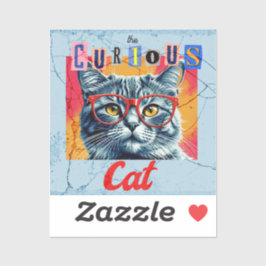 Adesivo O Gato Curioso