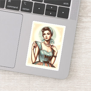 Adesivo O glamour das mulheres da moda dos anos cinquenta,