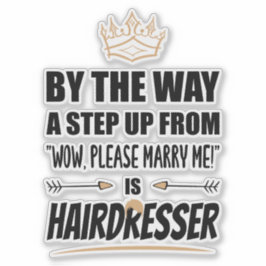 Adesivo O Hairdresser é o Ultimate em Recurso. Presente
