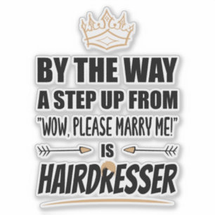 Adesivo O Hairdresser é o Ultimate em Recurso. Presente