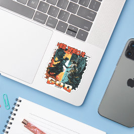 Adesivo O Inferno Tentou Que Deus Negasse A Fé Cristã