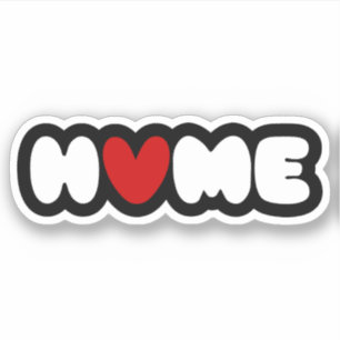 Adesivo O Lar É Onde O Coração Está Vestido