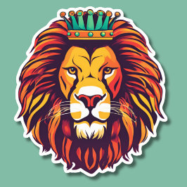 Adesivo O leão é à prova d'água do rei