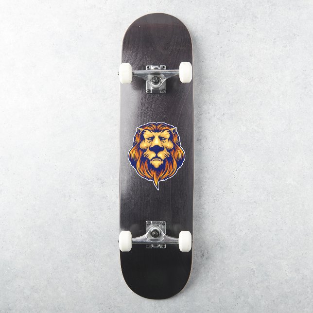 Adesivo O Leão Ouro (Skate)