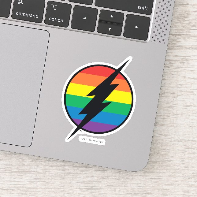 Adesivo O logotipo Flash Rainbow (Detalhe)