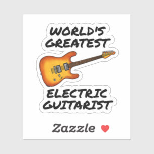 Adesivo O Maior Guitarista Elétrico do Mundo, Engraçado co