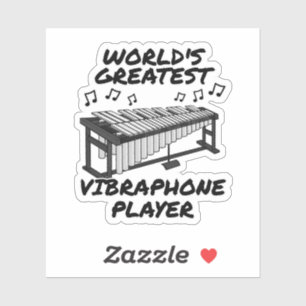 Adesivo O Maior Jogador de Vibraphone do Mundo Engraçado