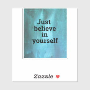 Adesivo O mármore azul apenas acredita em o senhor mesmo 