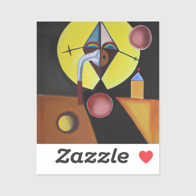 Adesivo O Médico da Peste - Pintura a Óleo (Folha)