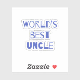 Adesivo O melhor tio do mundo