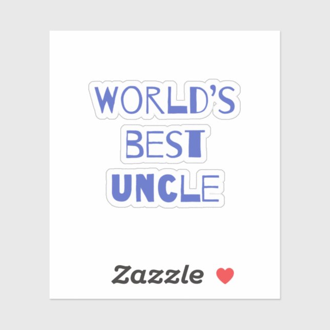 Adesivo O melhor tio do mundo (Folha)