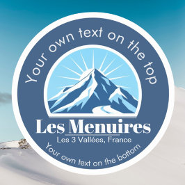 Adesivo O Menuires trois Vallées França, presente de estân