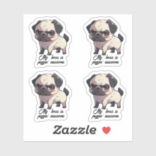 Adesivo O meu chefe está a vomitar o incrível Vinyl Sticke