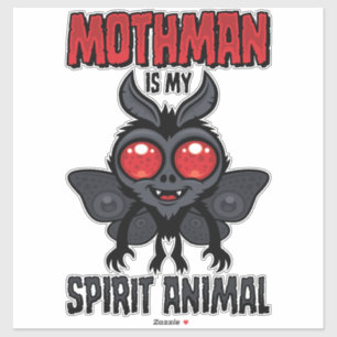 Adesivo O Mothman é o meu animal espiritual