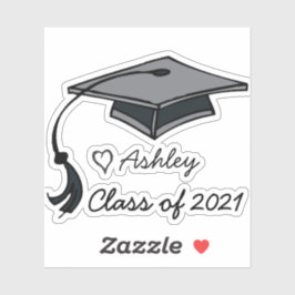 Adesivo O Nome Personalizado do Ano de Graduação Personali