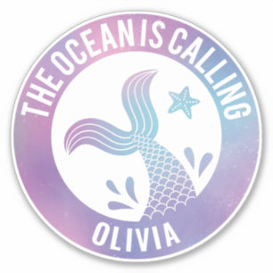 Adesivo O Oceano Está Chamando De Nome Da Galáxia Da Ser