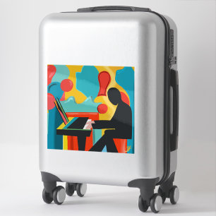 Adesivo O Pianista - Pintura a Óleo Original