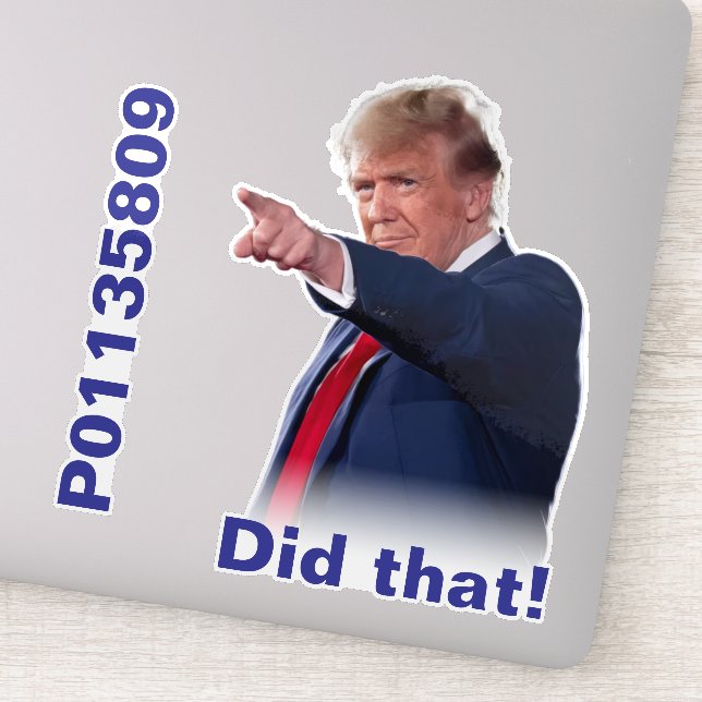 Adesivo O prisioneiro P01135809 fez isso! (Detalhe)