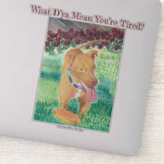 Adesivo O que quer dizer que está cansado? Vinheta