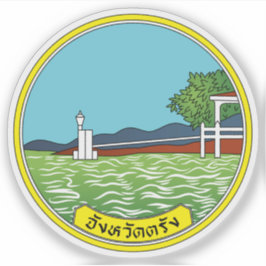 Adesivo O selo da província de Trang, Tailândia