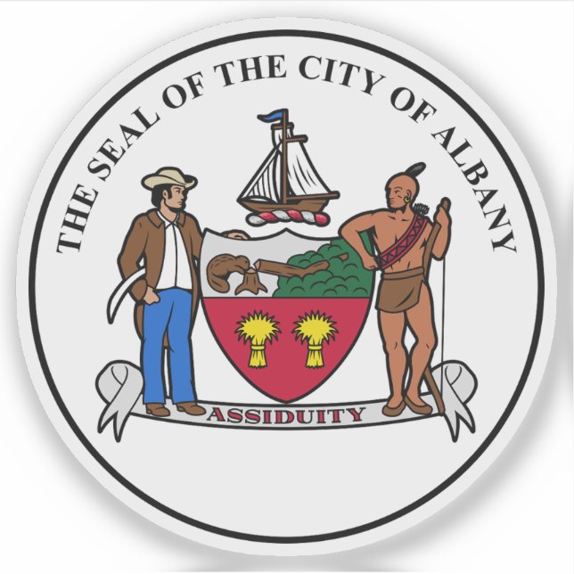 Adesivo O Selo de Albany, Nova Iorque (Frente)