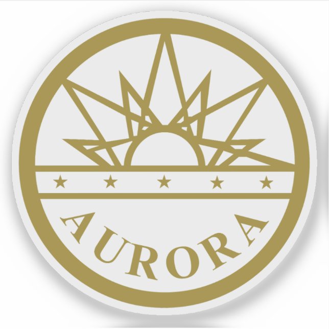 Adesivo O Selo de Aurora, Colorado (Frente)