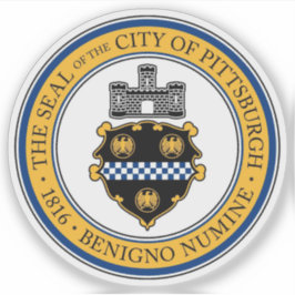 Adesivo O Selo de Pittsburgh, Pensilvânia