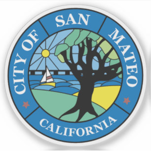 Adesivo O Selo de San Mateo, Califórnia