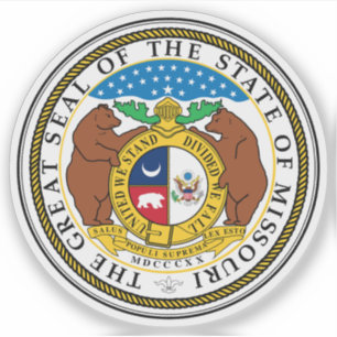 Adesivo O selo do Estado de Missouri