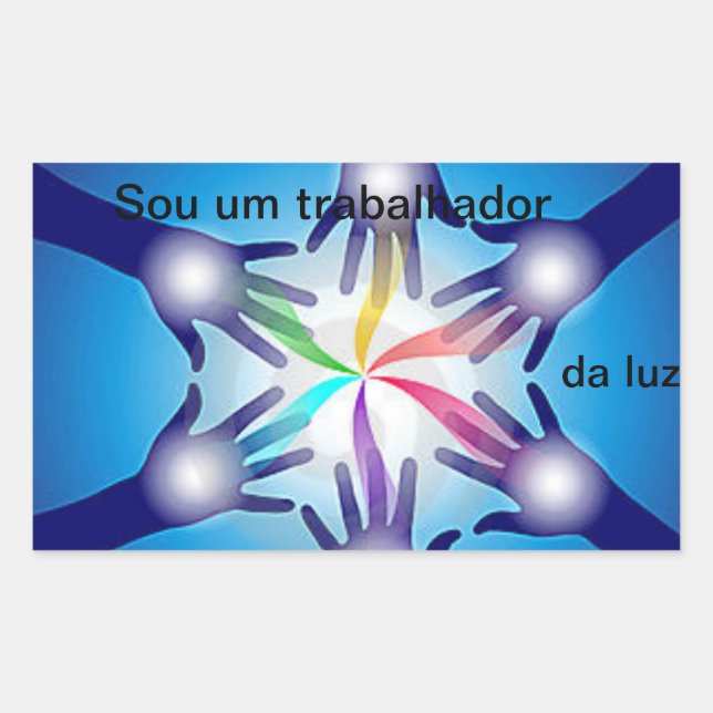 Adesivo o Sou um trabalhador da luz By Natan (Frente)