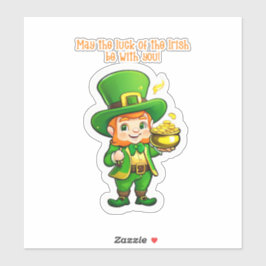 Adesivo O tesouro de Lucky Leprechaun