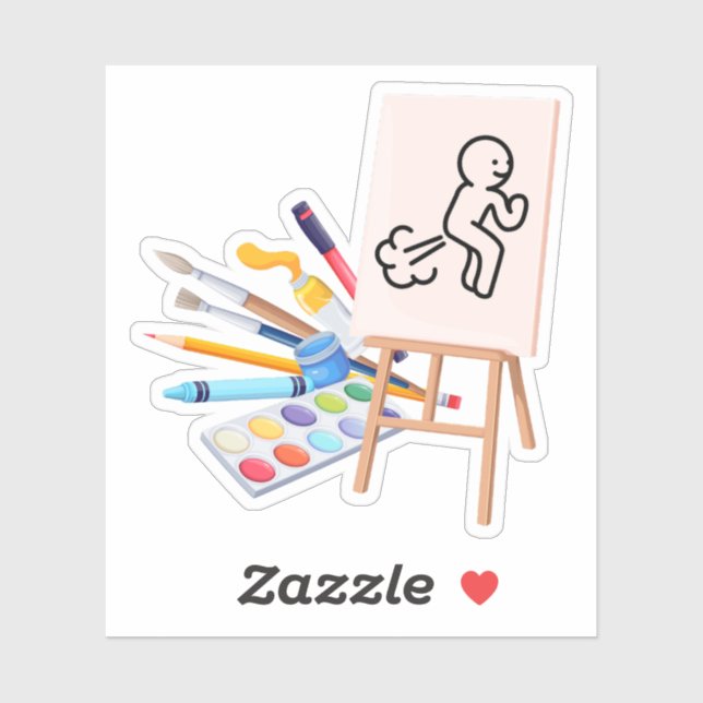 Adesivo O "trabalho fART" (Folha)