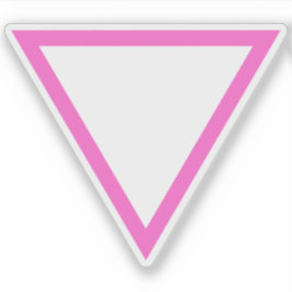 Adesivo O triângulo rosa v2 - Orgulho gay LGBT