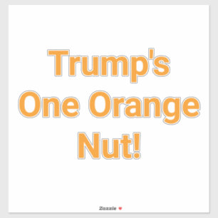 Adesivo O Um Caroço Laranja de Trump! Hankamer Artjunkhaus