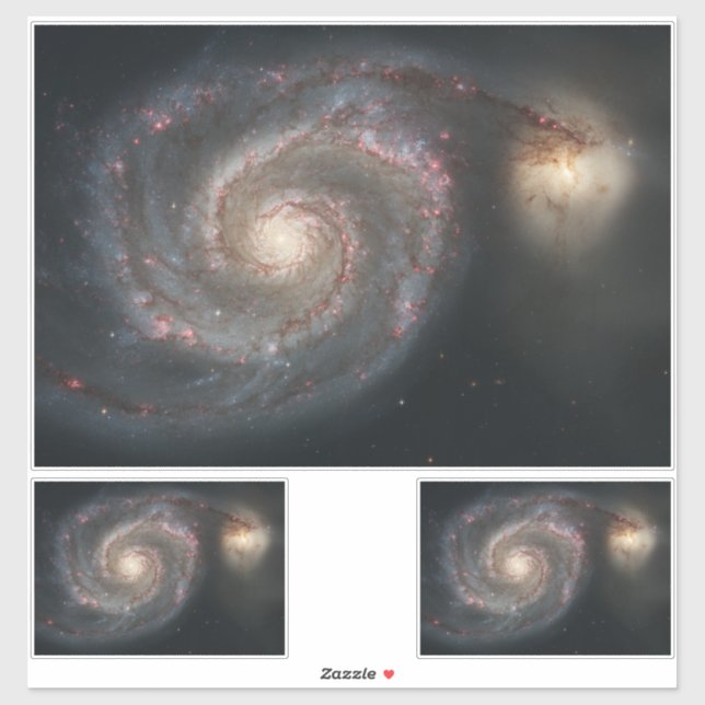 Adesivo O Whirlpool Galaxy M51 e Companion no espaço (Folha)