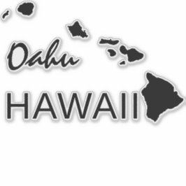 ADESIVO OAHU - ILHAS HAWAII