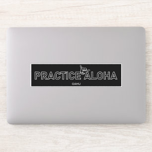 Adesivo Oahu - Pratique Aloha Shaka (segure-se solto)
