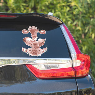 Adesivo Ob/Gyn Parteira Floral Infância Cervix Ovários