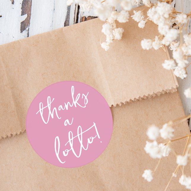 Adesivo Obrigada Lotto Favor Bilhete de Loteria (Criador carregado)