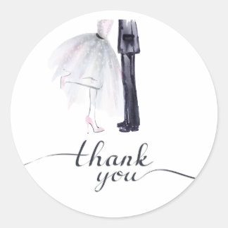 Adesivo "Obrigado" da Brie & Groom Dance